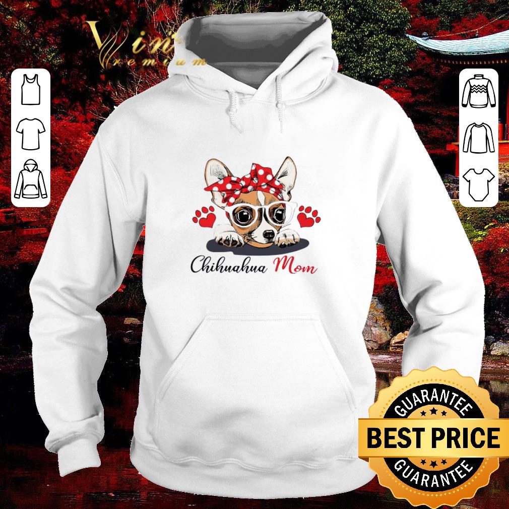 Funny Chihuahua Dog Mom Paw Heart shirt