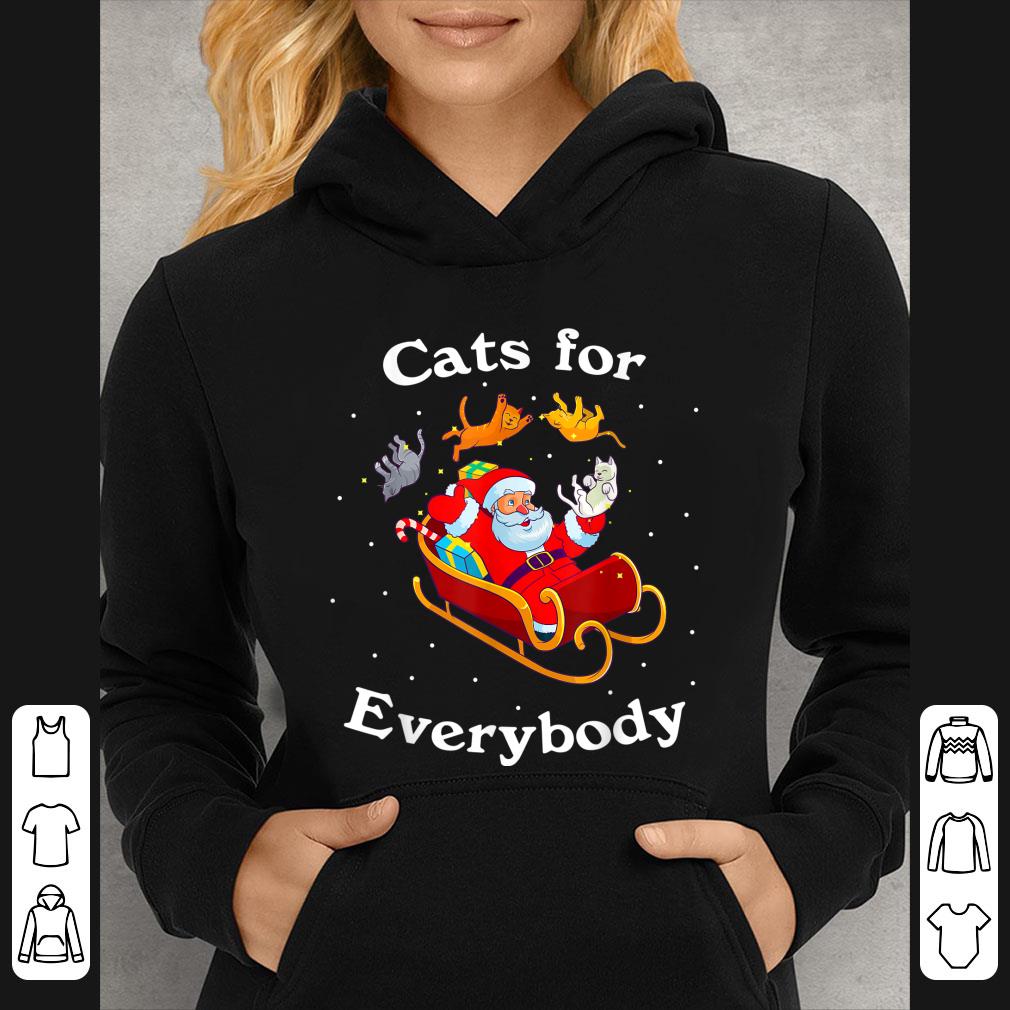 Official Cats For Everybody Christmas Santa Claus Cat Lover shirt