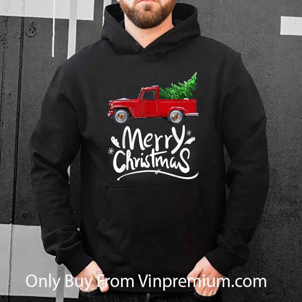 Original Wagon Red Truck Christmas Tree shirt