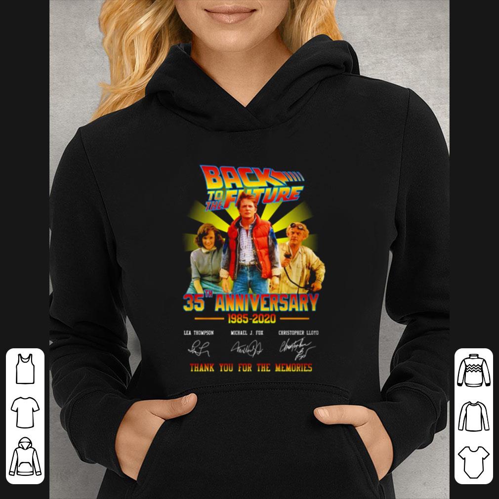 Pretty Back To The Future 35th Anniversary 1985 2020 Signatures Thank You For The Memories shirt