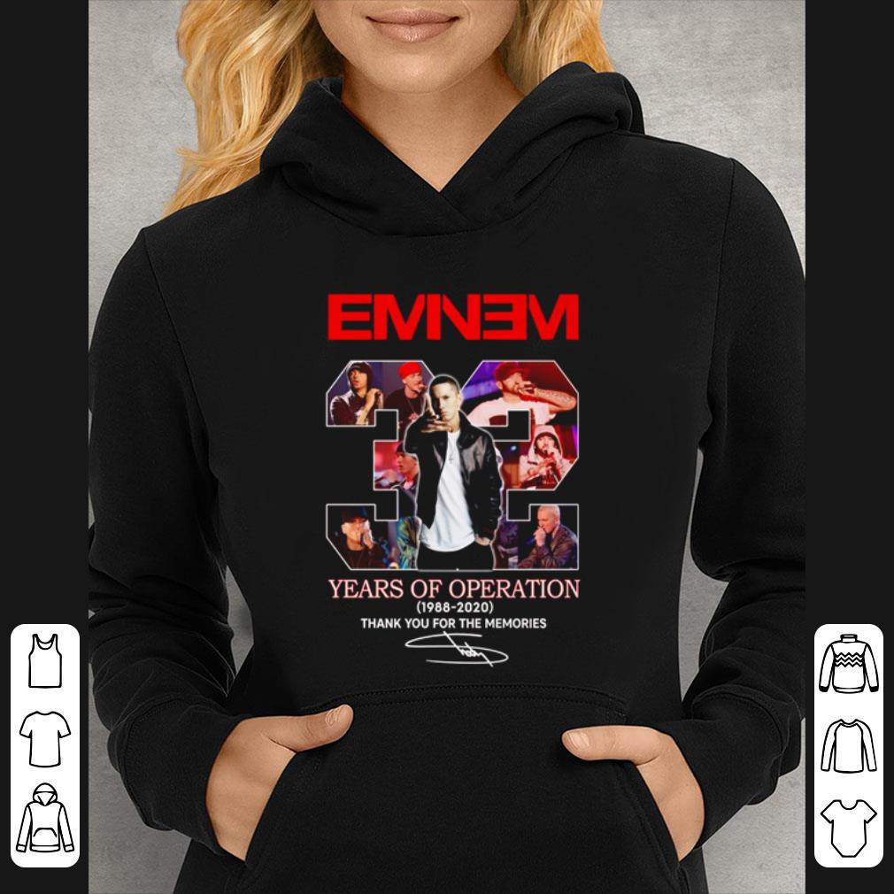 Pretty Thank you for the memories Eminem 32 Years of operation 1988-2020 signature shirt