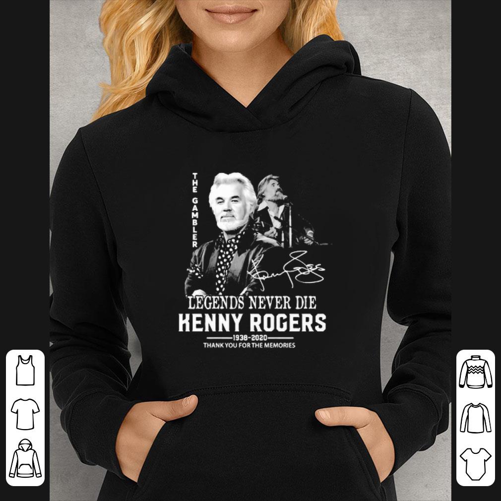 Nice Legends Never Die Kenny Rogers 1938-2020 Signed Thank You For The Memories shirt