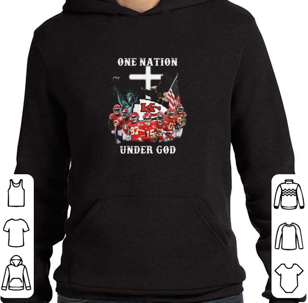 Hot One Nation Kansas City Chiefs Under God American Flag shirt 5 Hot One Nation Kansas City Chiefs Under God American Flag shirt