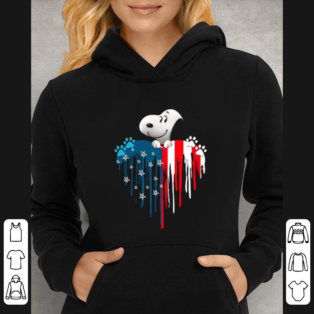 Great Snoopy Heart America 4th Of July Independence Day shirt