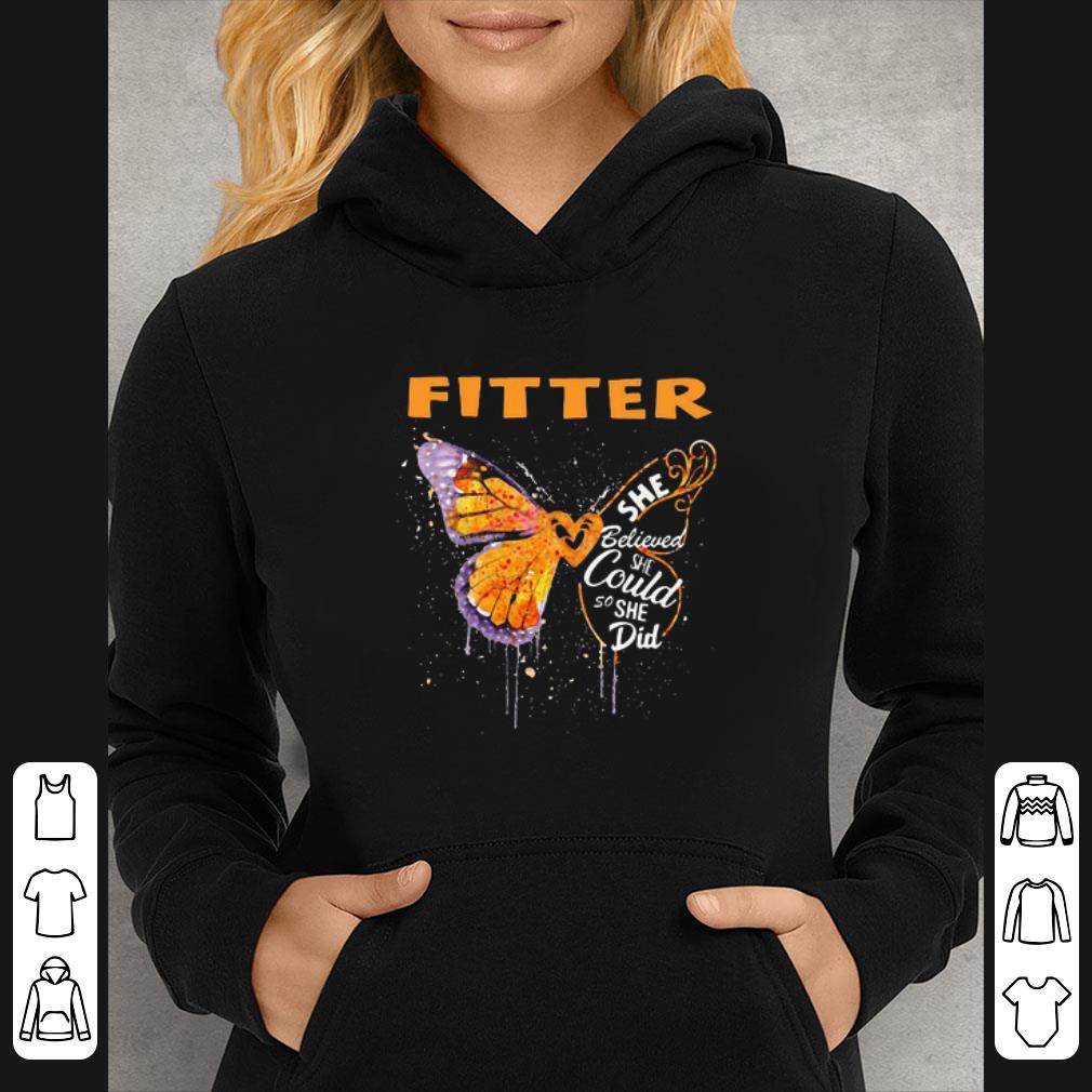 Official Fitter Butterfly She Believed She Could So She Did shirt 5 Official Fitter Butterfly She Believed She Could So She Did shirt