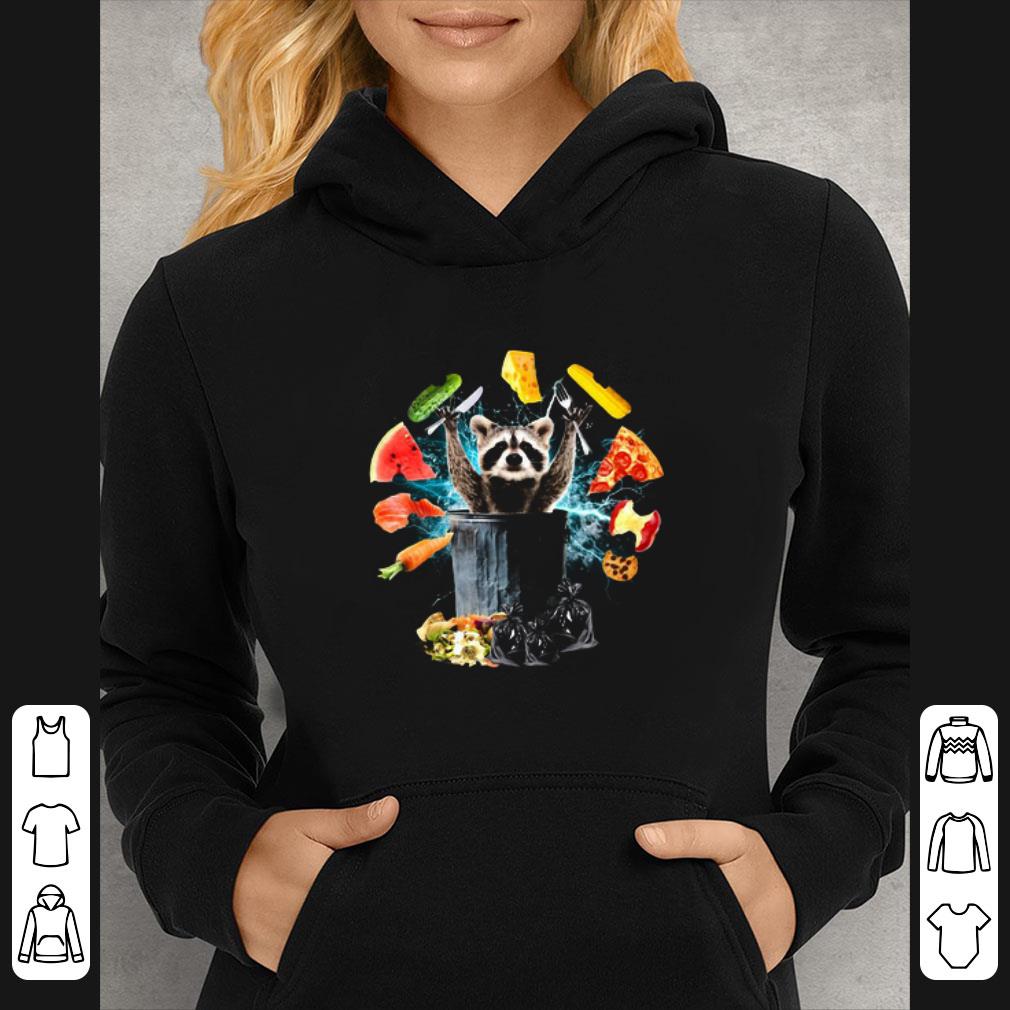 Pretty Raccoon Looking For Food In A Carrot Watermelon Melon Cheese Bag shirt
