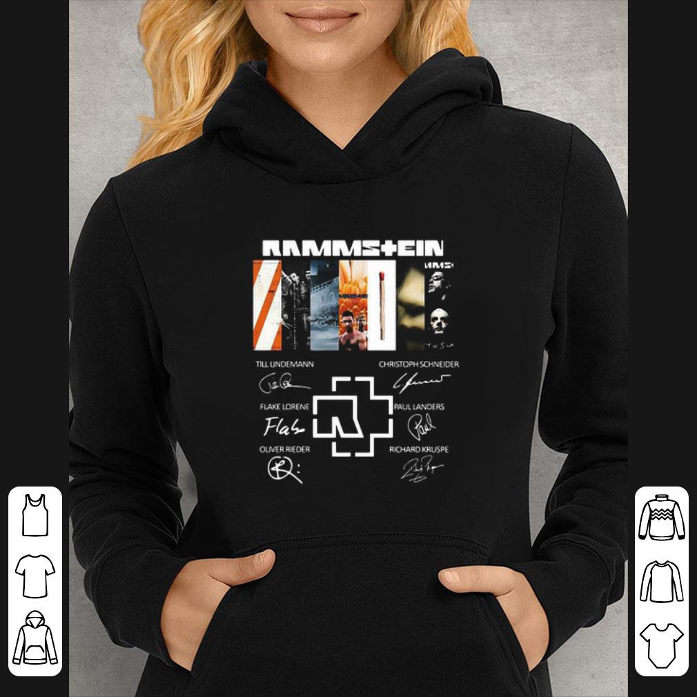 Premium Rammstein Band Members Signatures shirt
