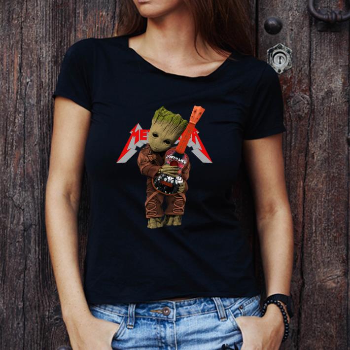 Pretty Baby Groot Hug Guitar Metallica shirt Pretty Baby Groot Hug Guitar Metallica shirt 1