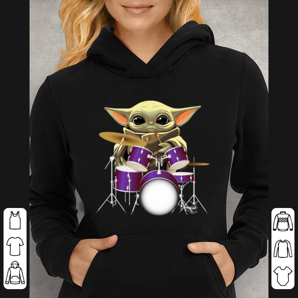 Awesome Baby Yoda Hug Drummers shirt