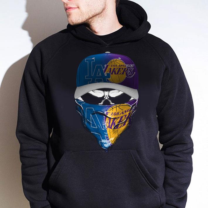 Official Skull Los Angeles Dodgers and Los Angeles Lakers shirt 7 Official Skull Los Angeles Dodgers and Los Angeles Lakers shirt