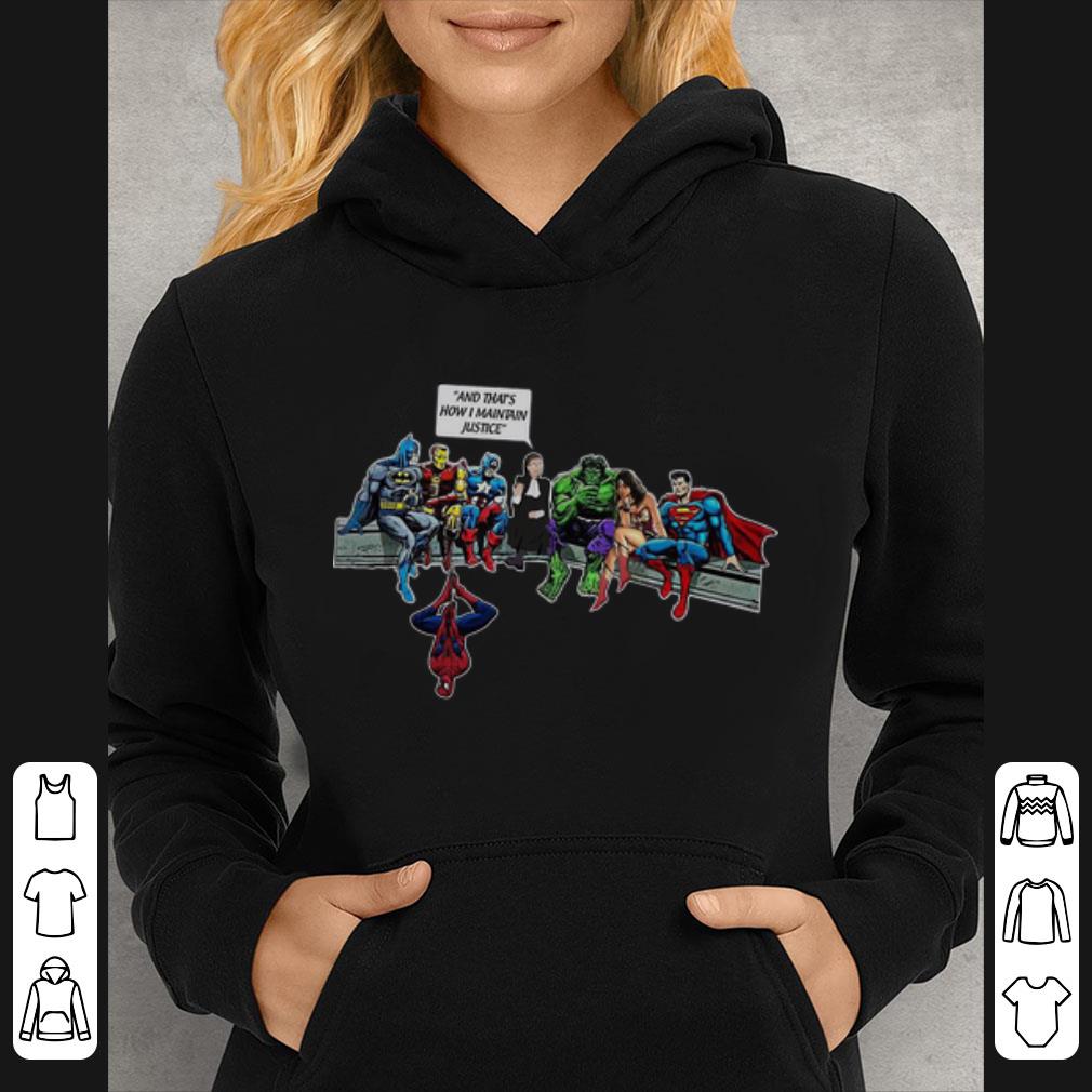 Official And That’s How I Maintain Justice Pastor And Superhero shirt