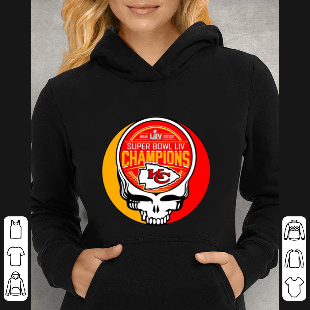 Pretty Skull Kansas City Chiefs Super Bowl LIV Champions shirt 5 Pretty Skull Kansas City Chiefs Super Bowl LIV Champions shirt