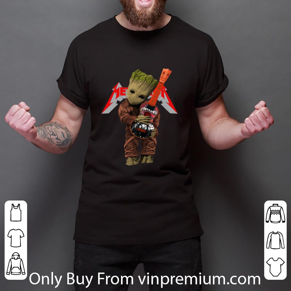 Pretty Baby Groot Hug Guitar Metallica shirt 2 Pretty Baby Groot Hug Guitar Metallica shirt 3