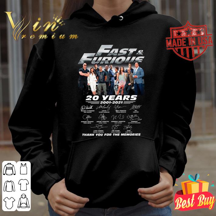 Hot All character Fast & Furious 20 Years 2001-2021 Signatures Thank You For The Memories shirt 7 Hot All character Fast & Furious 20 Years 2001-2021 Signatures Thank You For The Memories shirt