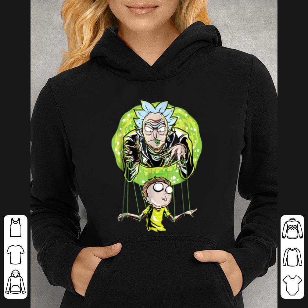Original Rick And Morty Puppet And Space Portal shirt
