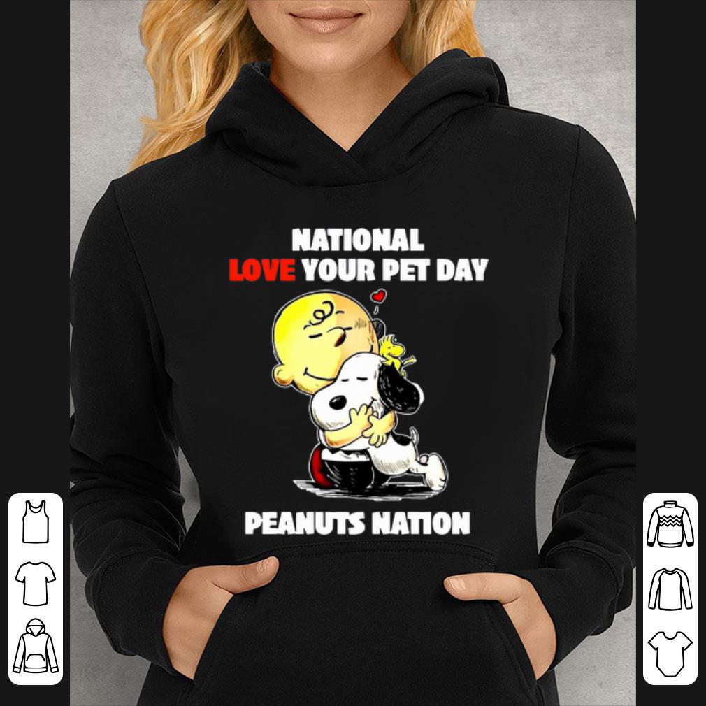 Pretty Charlie Brown Hug Snoopy National Love Your Pet Day Peanuts Nation shirt