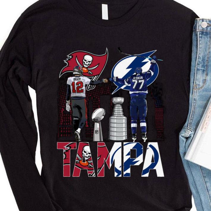 Hot Tampa Champions Tom Brady Victor Hedman Tampa Bay Buccaneers and Lightning shirt 7 Tampa Champions Tom Brady Victor Hedman Tampa Bay Buccaneers and Lightning shirt