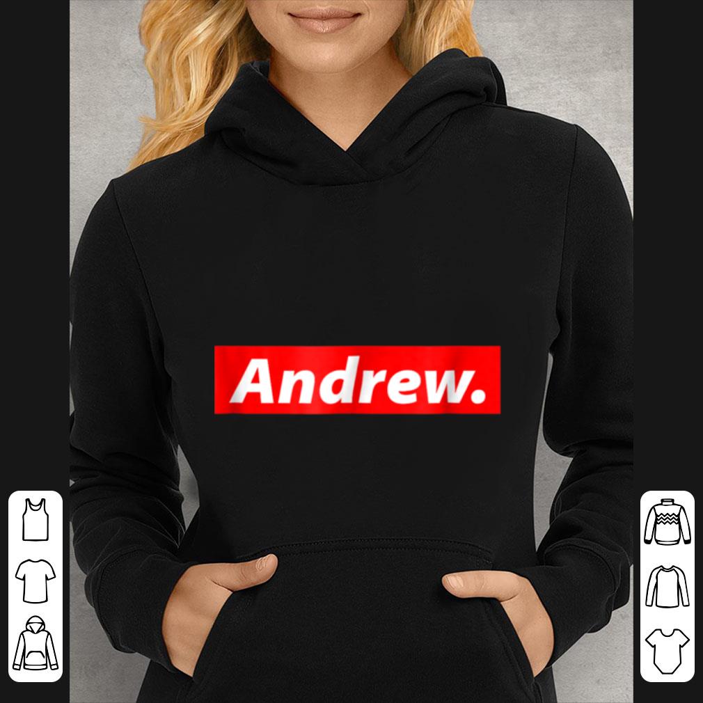 Pretty Andrew - Red Box Logo Personalized Name Clout shirt 5 Pretty Andrew - Red Box Logo Personalized Name Clout shirt