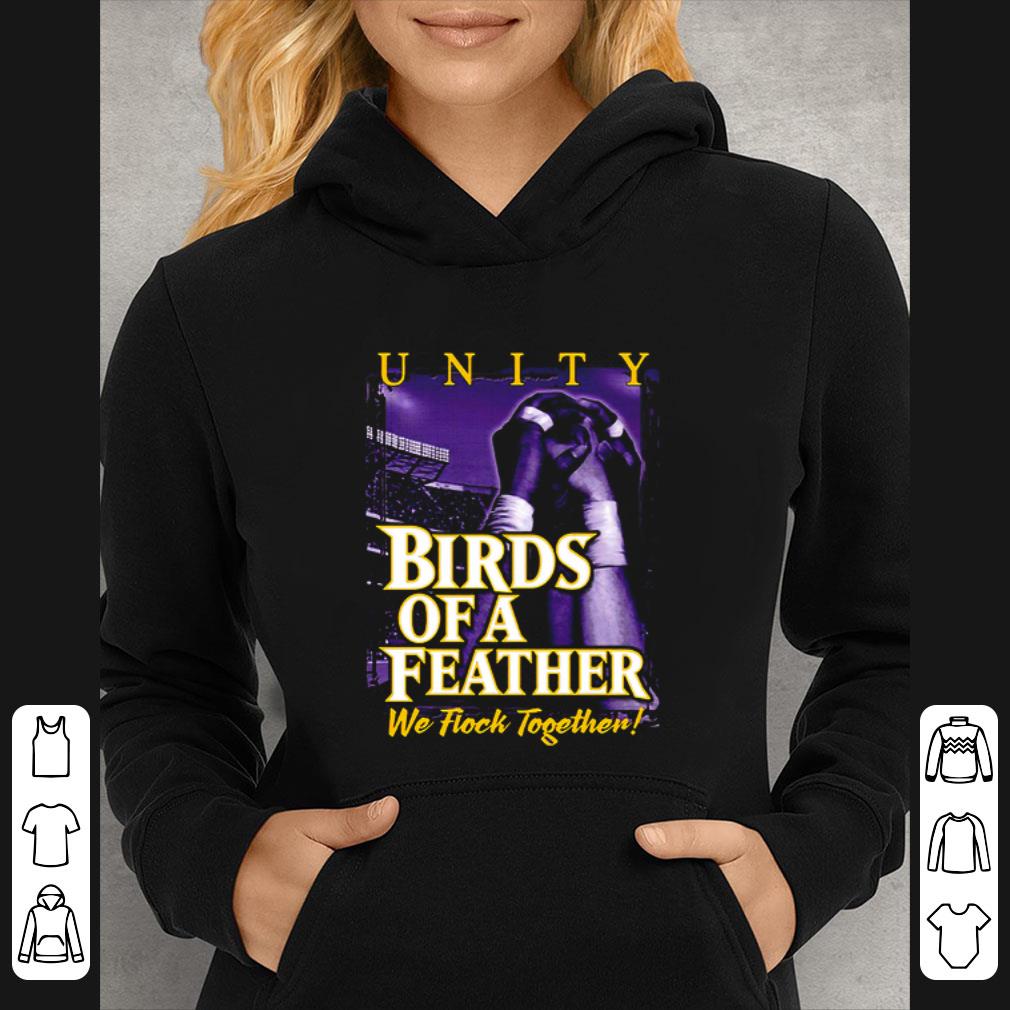 Awesome Baltimore Ravens Birds of A Feather We flock together shirt