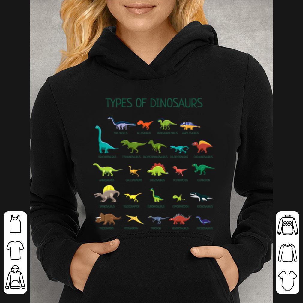 Top Kids Types Of Dinosaurs T-dino Identification Tee shirt 5 Top Kids Types Of Dinosaurs T-dino Identification Tee shirt