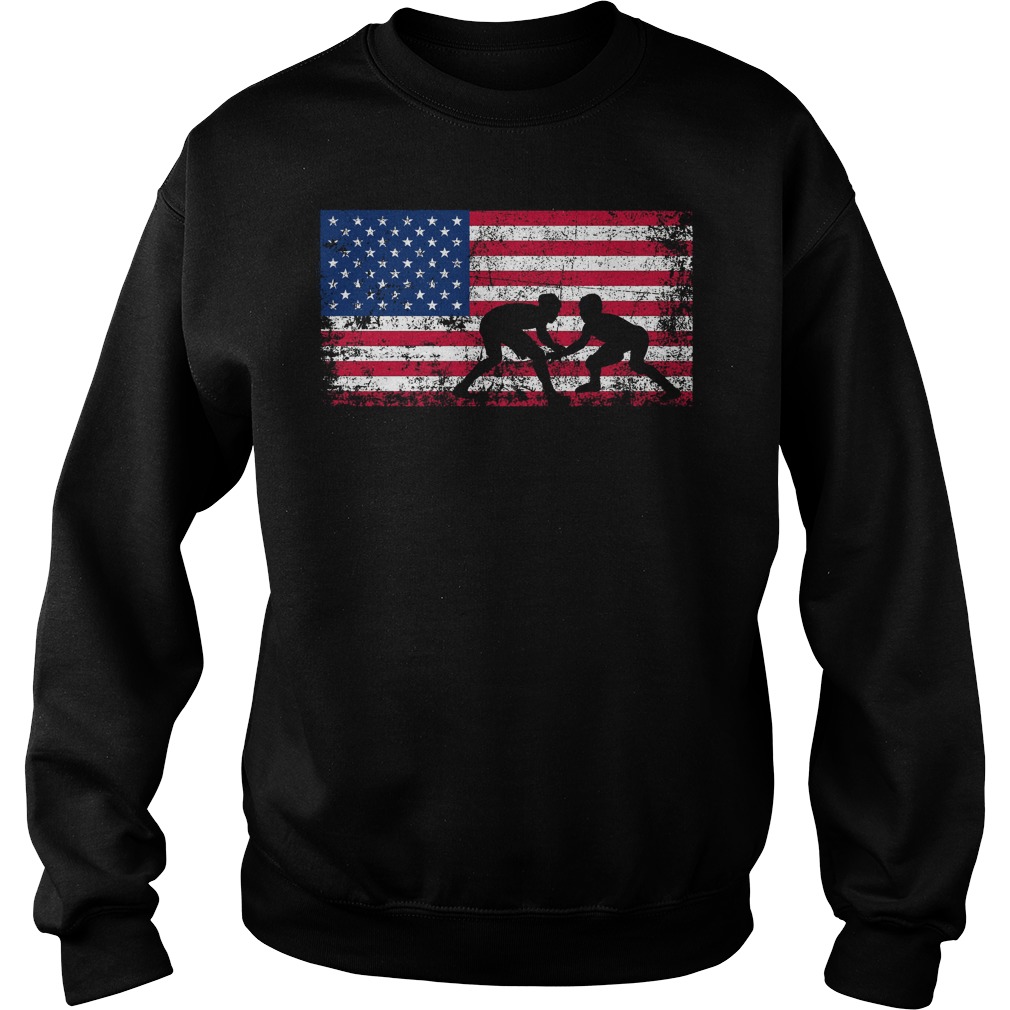 American Flag Wrestling Shirt 4 American Flag Wrestling Sweater