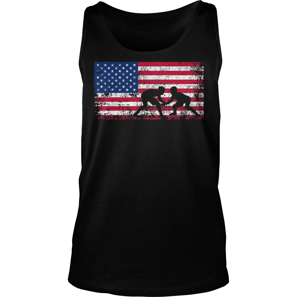 American Flag Wrestling Shirt 7 American Flag Wrestling Tanktop