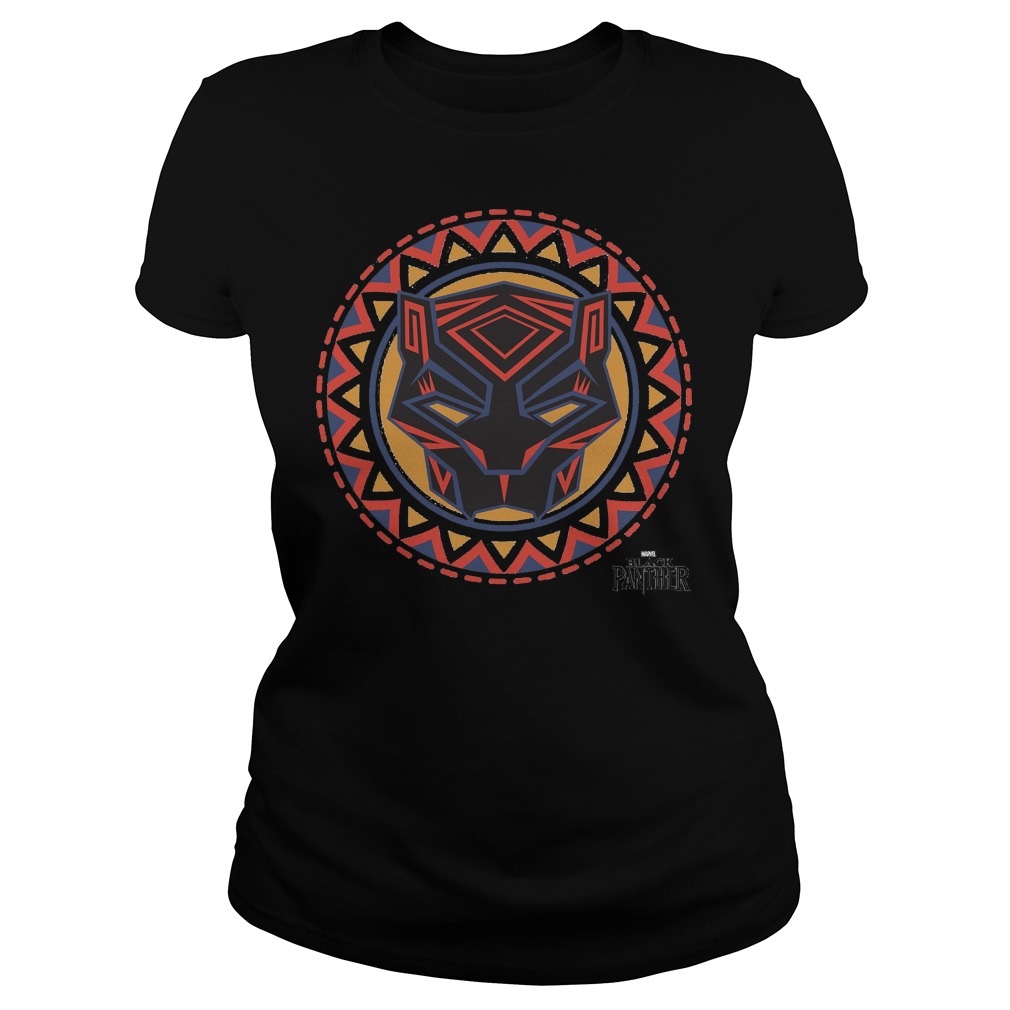 Marvel Black Panther Movie Geometric Pattern Mask Shirt 6 Marvel Black Panther Movie Geometric Pattern Mask Ladies