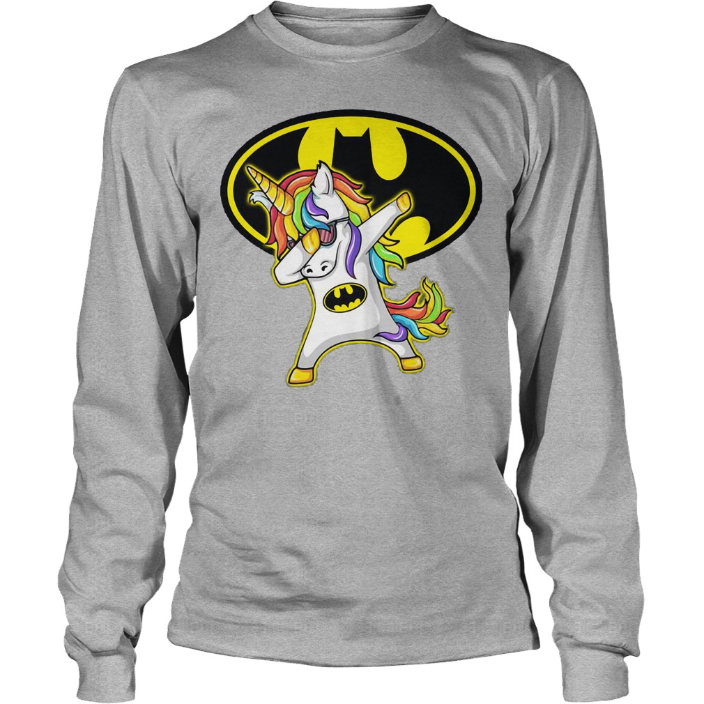Batman Unicorn Dabbing Longsleeve