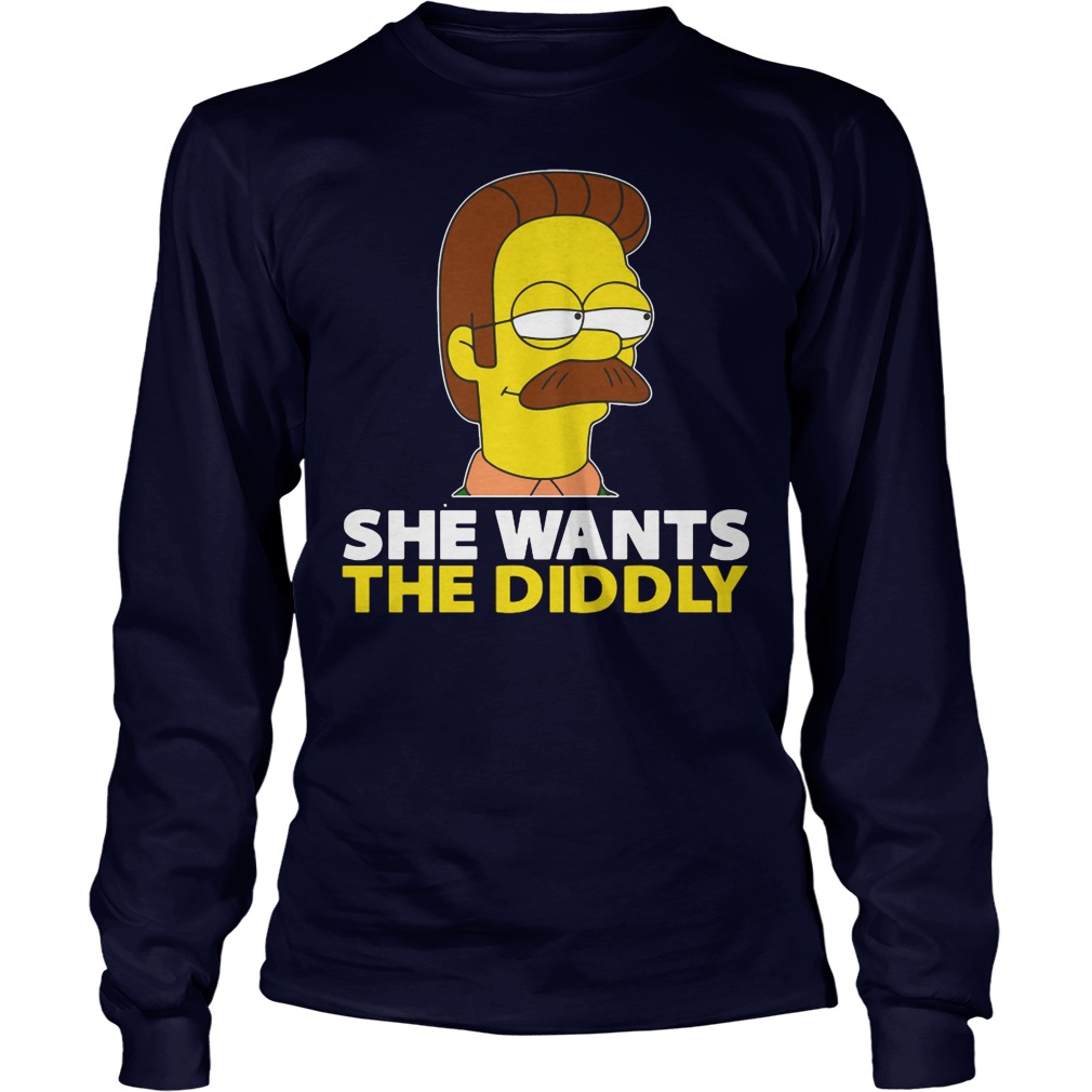 The Simpsons Ned Flanders She Wants The Diddly Longsleeve