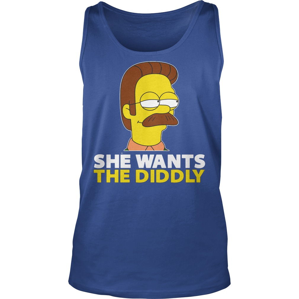The Simpsons Ned Flanders She Wants The Diddly Tanktop