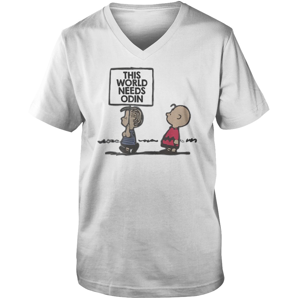 This World Needs Odin T-Shirt 6 This World Needs Odin T-Shirt Guys V-Neck