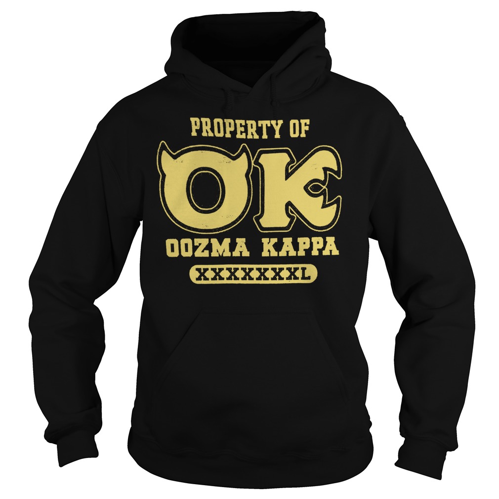 Original Monsters University property of OK oozma Kappa shirt