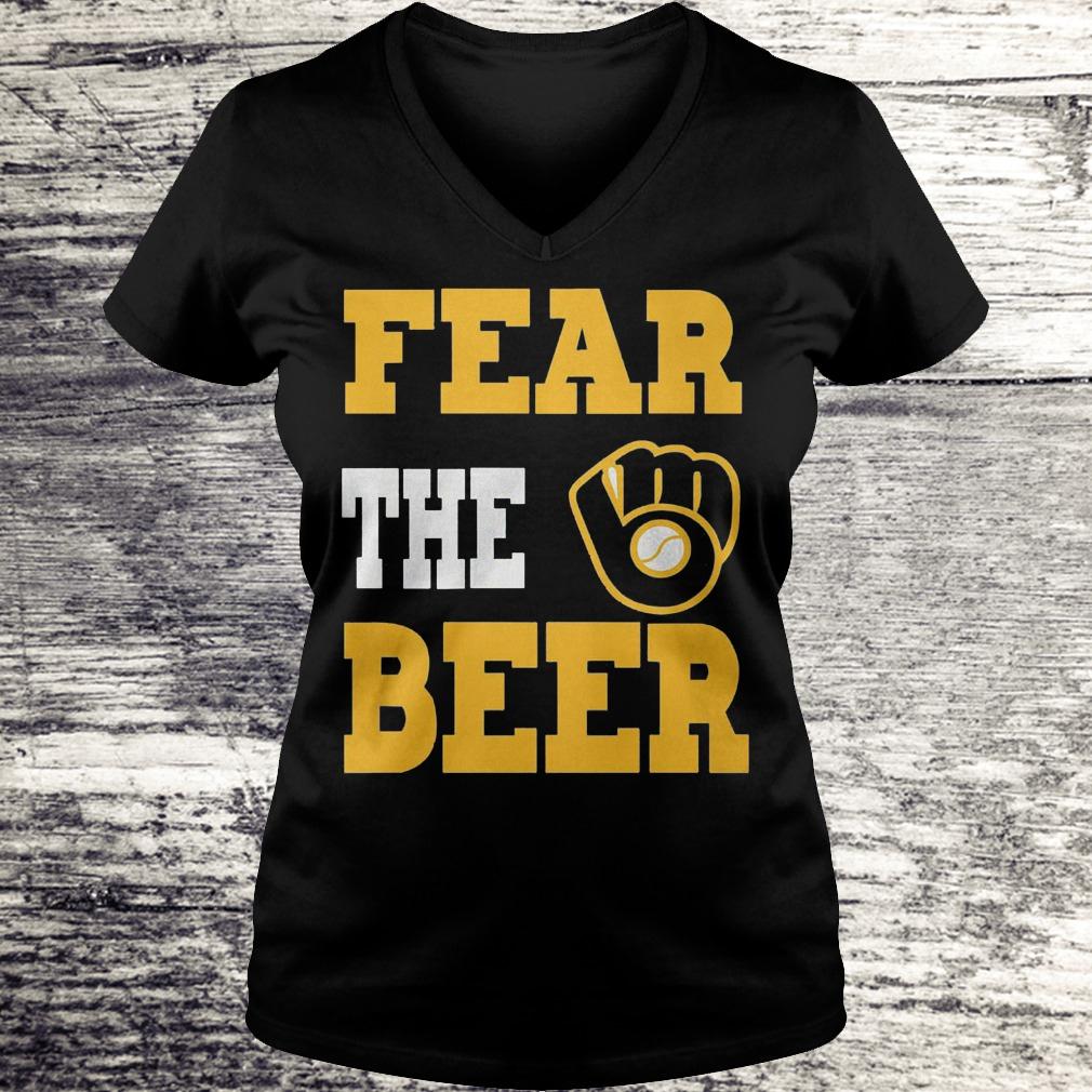 Original Fear the beer Shirt Ladies V-Neck