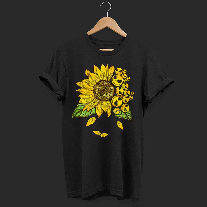 Face Jack Skellington you are my sunshine Sunflower shirt