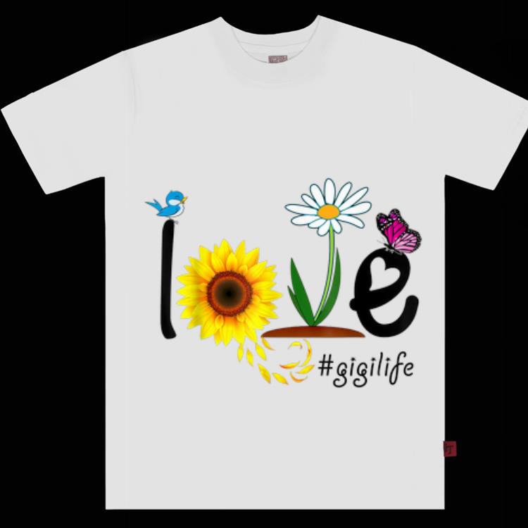  Mothers Day Grandma Love Gigi life Heart Floral shirt