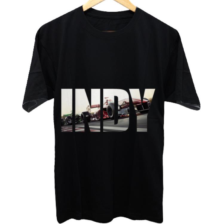 Awesome I N D Y with cars Racing shirt