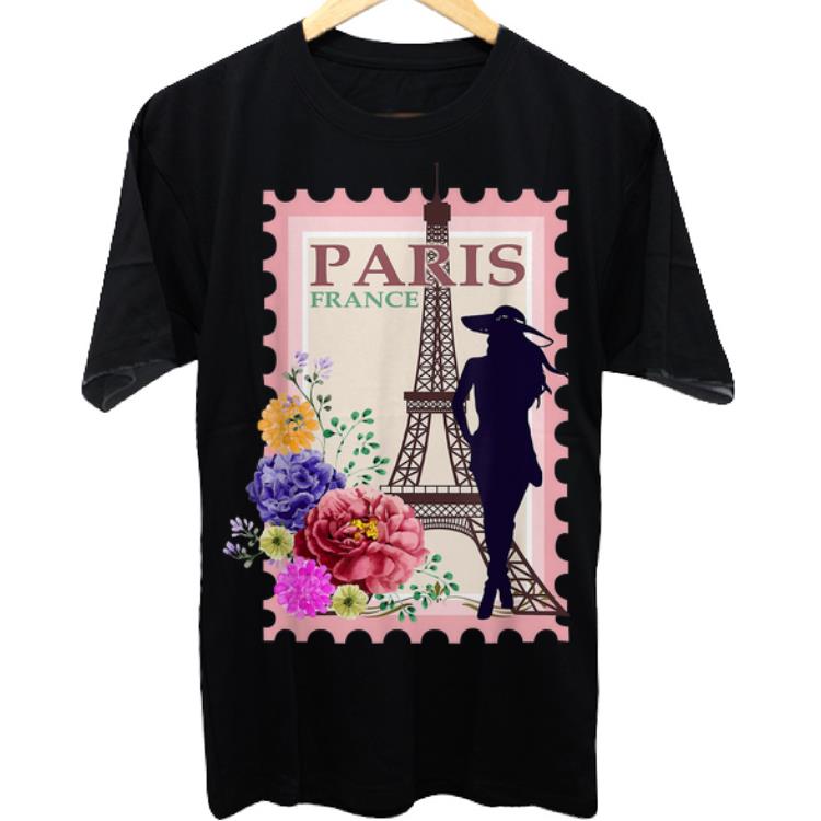 Awesome Paris France Lovely Lady and Flowers Souvenir shirt