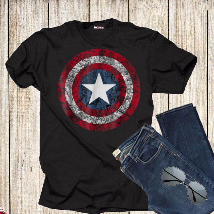 Marvel Captain America Avengers Shield Comic Shirt