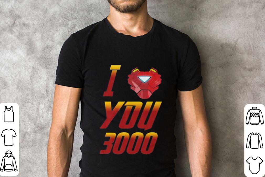 T-shirt Homme Avengers Iron Man - 'Je T'aime 3000' Fête Des Pères - Taille M Gris - Coton - Neuf Sans Étiquettes