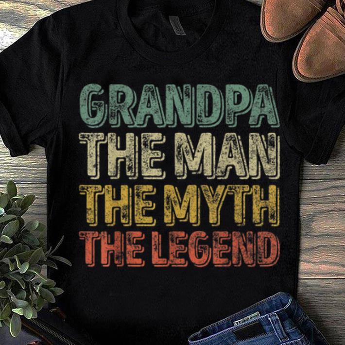 Official Grandpa The Man The Myth The Legend Father's Day Shirt