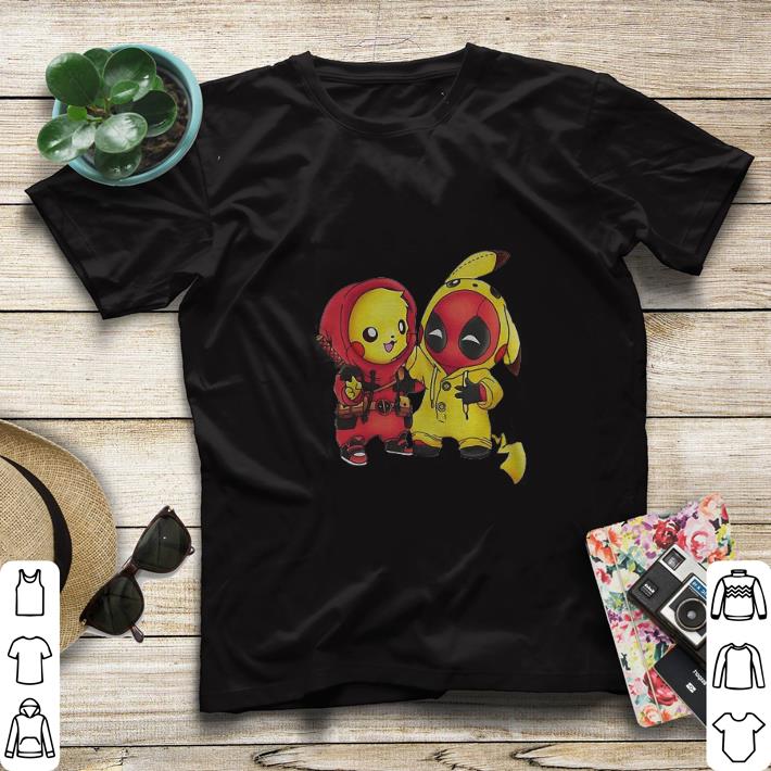 Pokemon Pikachu and Deadpool shirt