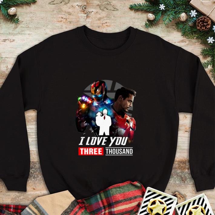Premium Ironman And Daughter I Love You Three ThouSand shirt
