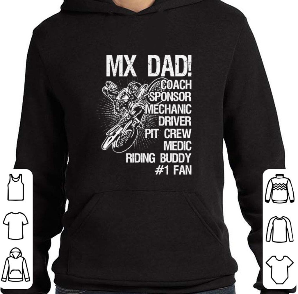 Top Motocross MX dad coach sponsor mechanic driver pit crew medic riding buddy shirt
