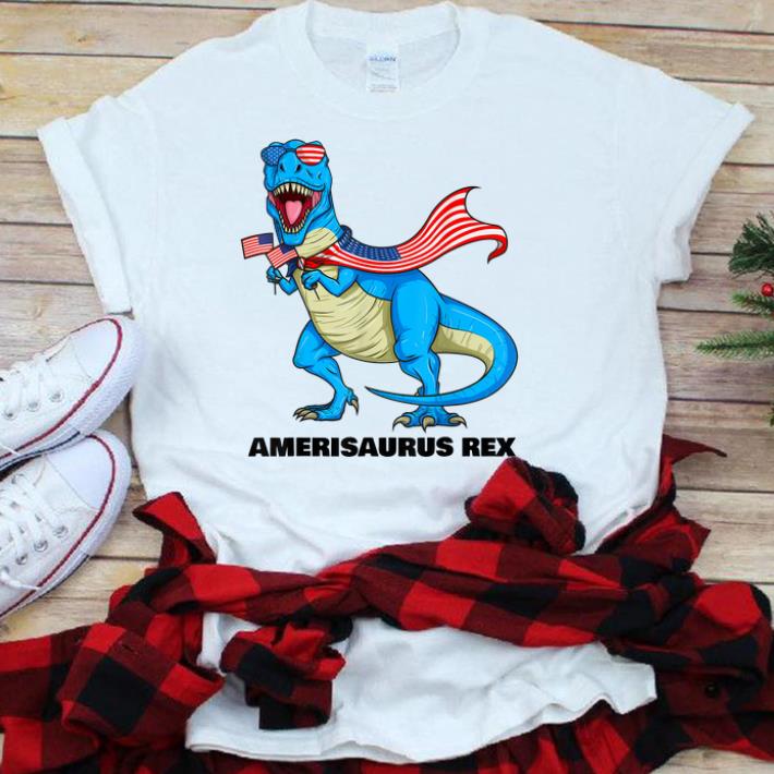 Amerisaurus Rex Patriotic Dinosaur American Flag 4th Of July sjirt