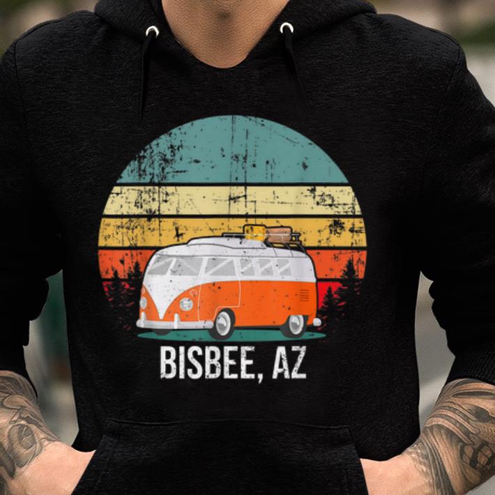 Awesome Bisbee, Az Vintage Sunset Retro Hippie Van Camper shirt