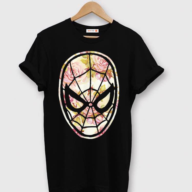 Awesome Spider-man Floral Print Graphic shirt