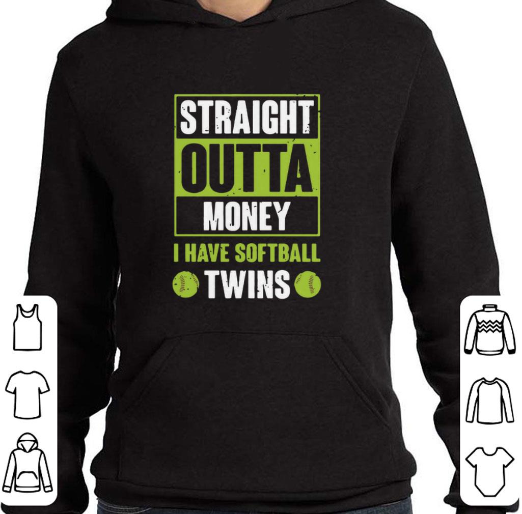 Awesome Straight outta money i have softball twins shirt