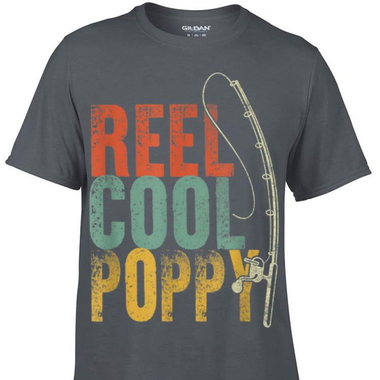 Awesome Vintage Reel Cool Poppy Fishing Pole shirt