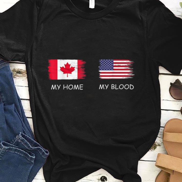 Canadian Blood Inside Me Canada Flag Gift sjirt