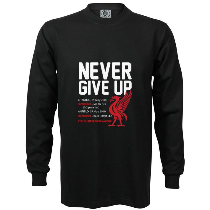 Hot Never Give Up #you’llneverwalkalone FC Liverpool shirt